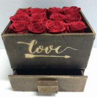 Caja de Rosas Rojas