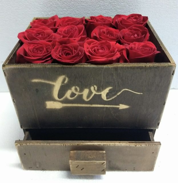 Caja de Rosas Rojas