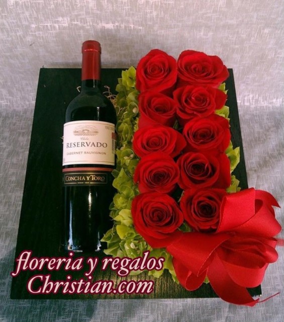 Arreglo para Hombre con Vino - H2