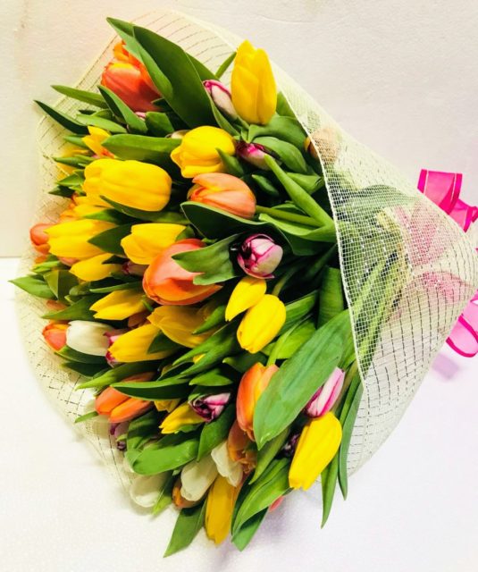 Bouquet de 100 Tulipanes